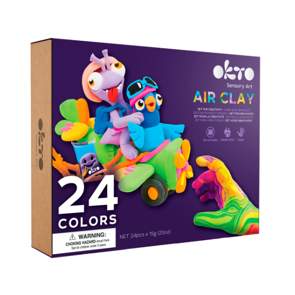Zračna glina – 24 barv
